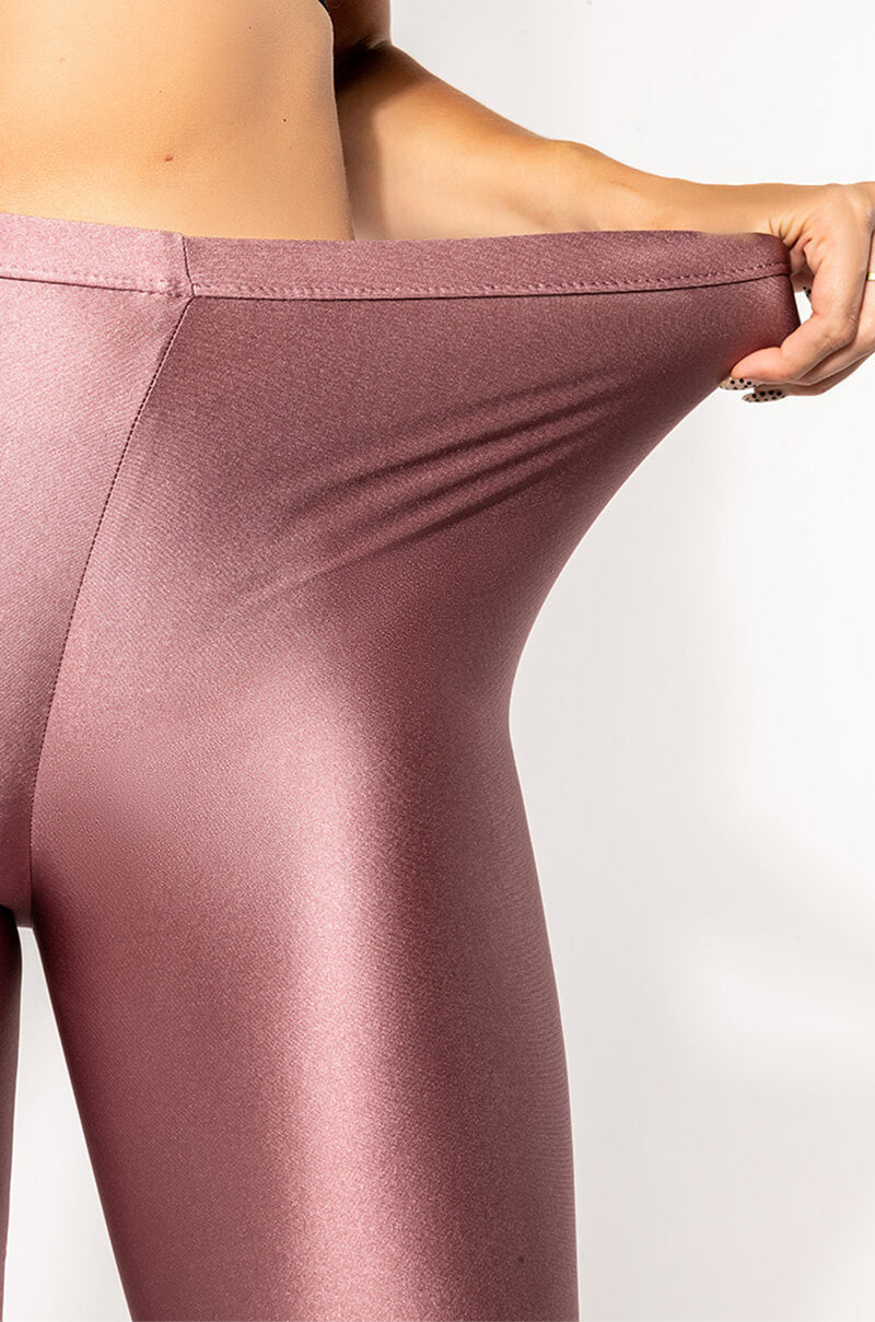 AZALEA WANG TAYTAY SEXY STILETTO BOOT PANT IN TAUPE STRETCH
