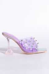 AZALEA WANG SWEET AND SOUR CHUNKY SANDAL IN PURPLE