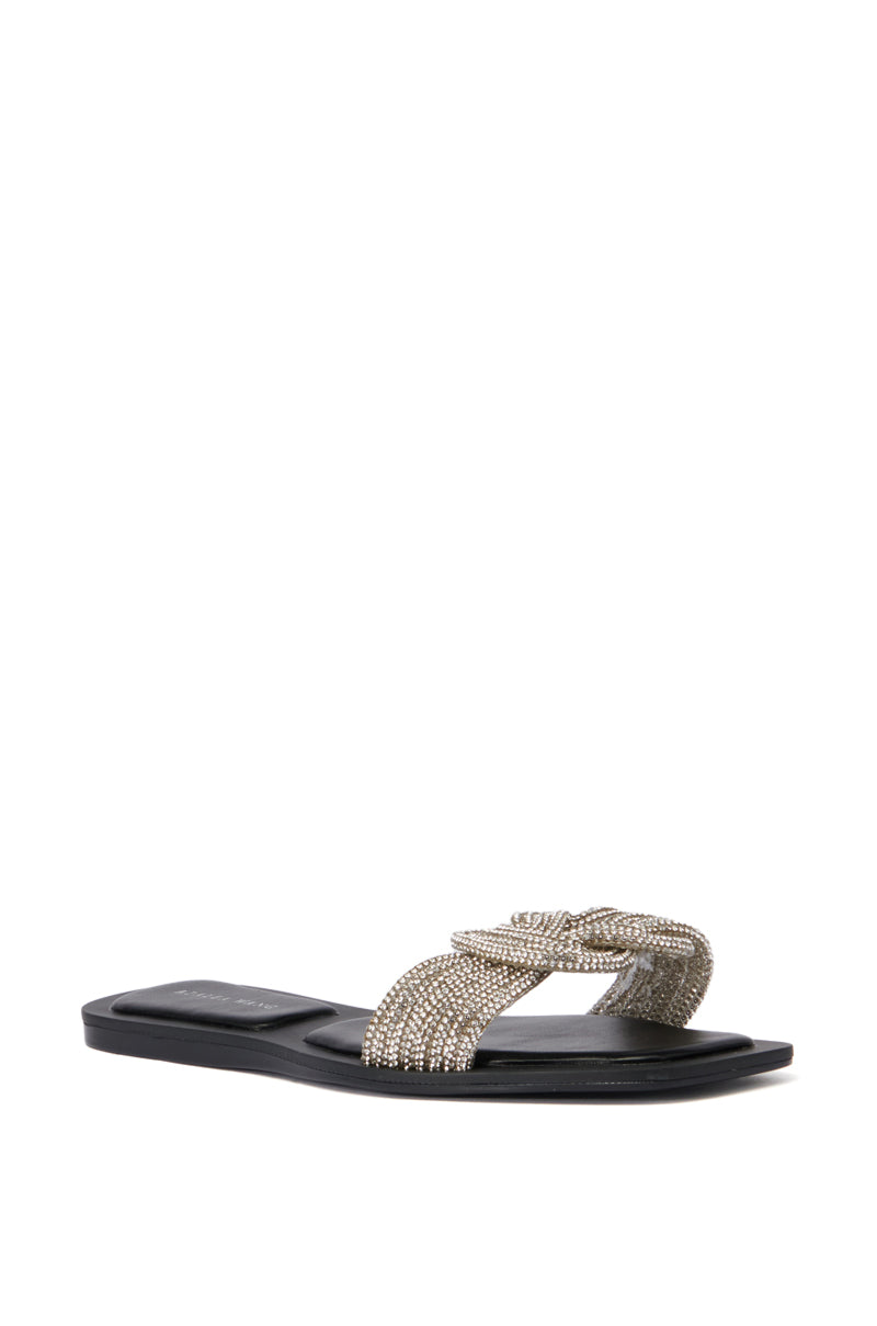 AZALEA WANG TAMBOURINE BLACK SANDAL