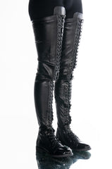 AZALEA WANG THESE ARE MY ONLY INTENTIONS THIGH HIGH FLAT BOOTS