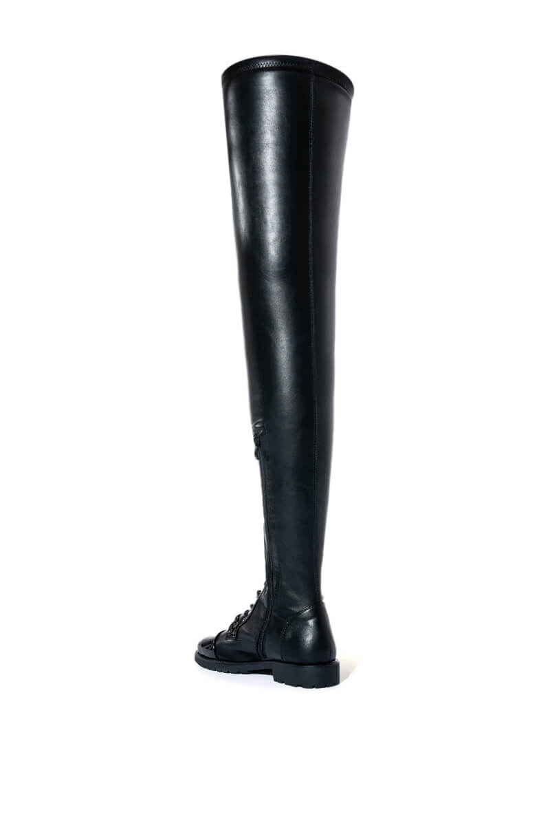 AZALEA WANG THESE ARE MY ONLY INTENTIONS THIGH HIGH FLAT BOOTS
