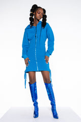 BACK TO BACK HOODIE SWEATSHIRT DRESS