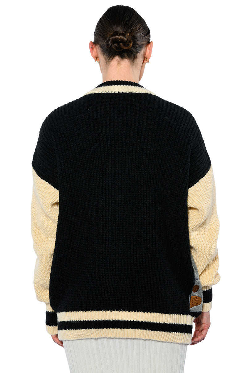 BEARY COZY KNITTED CARDIGAN