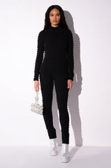 BEAT THE ODDS TEXTURED CATSUIT
