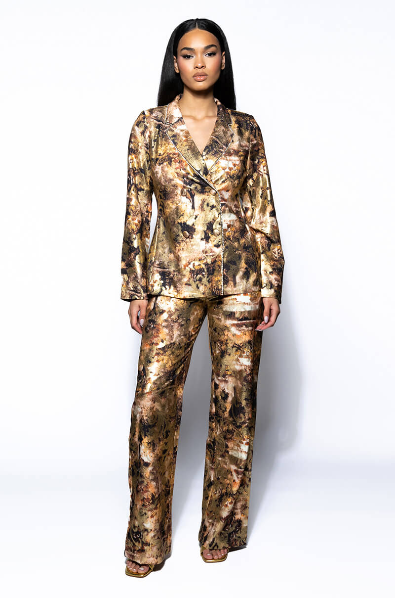 BELIEVER BLAZER AND TROUSER PANT SET