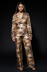 BELIEVER BLAZER AND TROUSER PANT SET