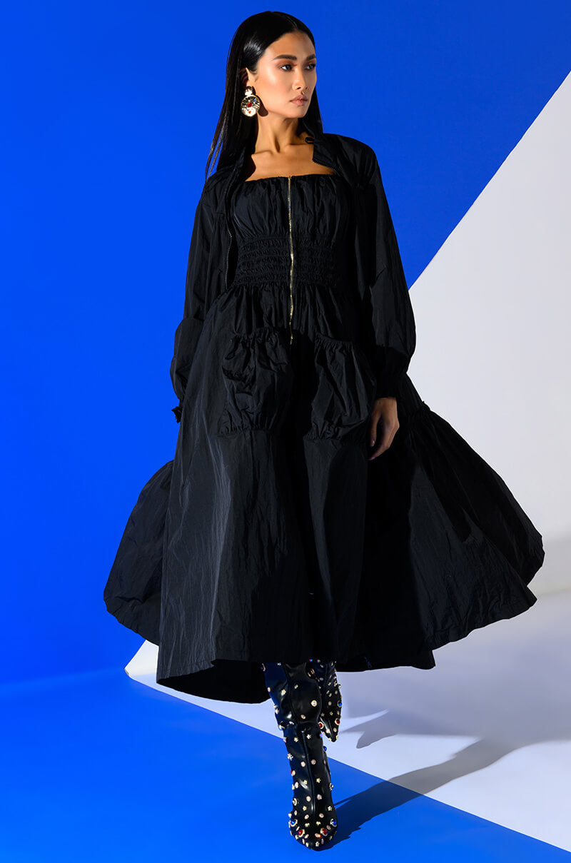 BELLE SLEEVELESS PARACHUTE MAXI DRESS