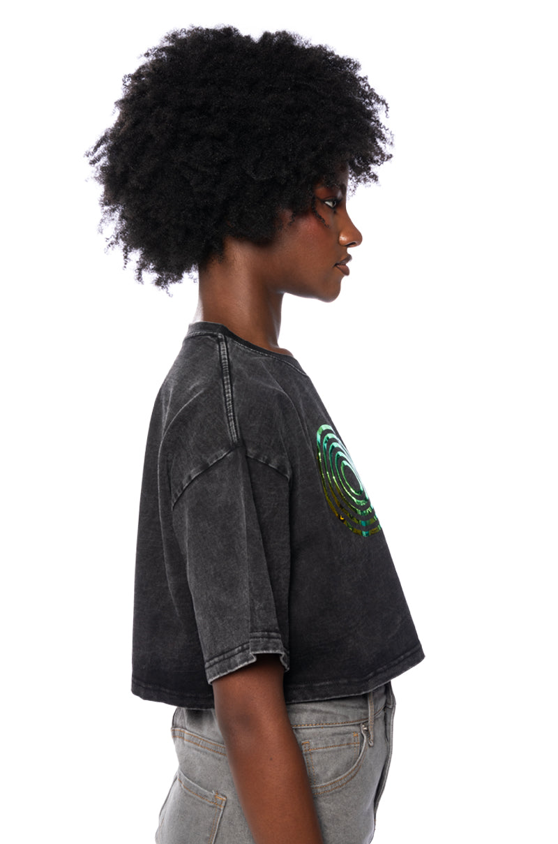 BETTER TOGETHER METALLIC PATCH GRAPHIC TSHIRT