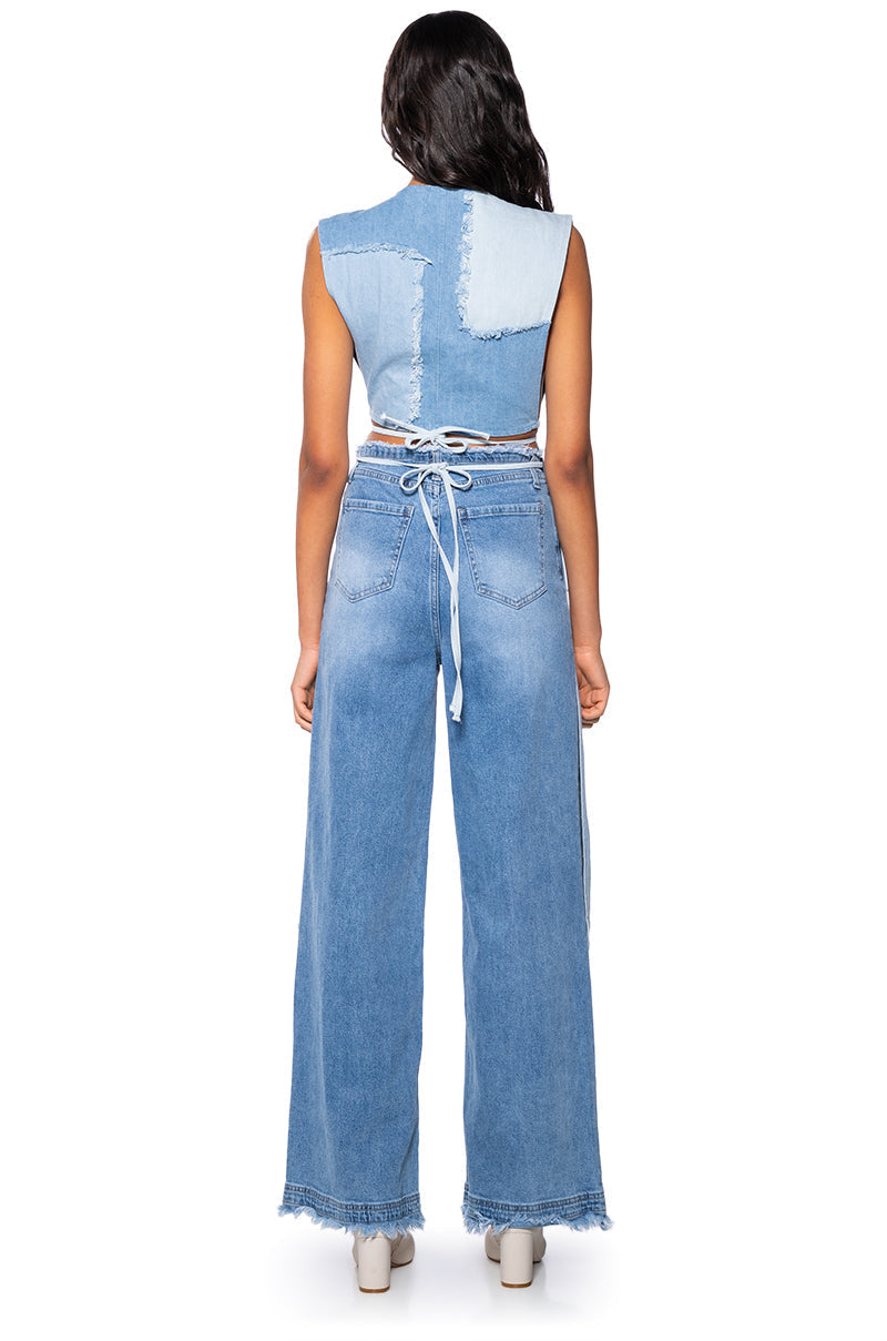 BRING IT BACK REWORK DENIM VEST