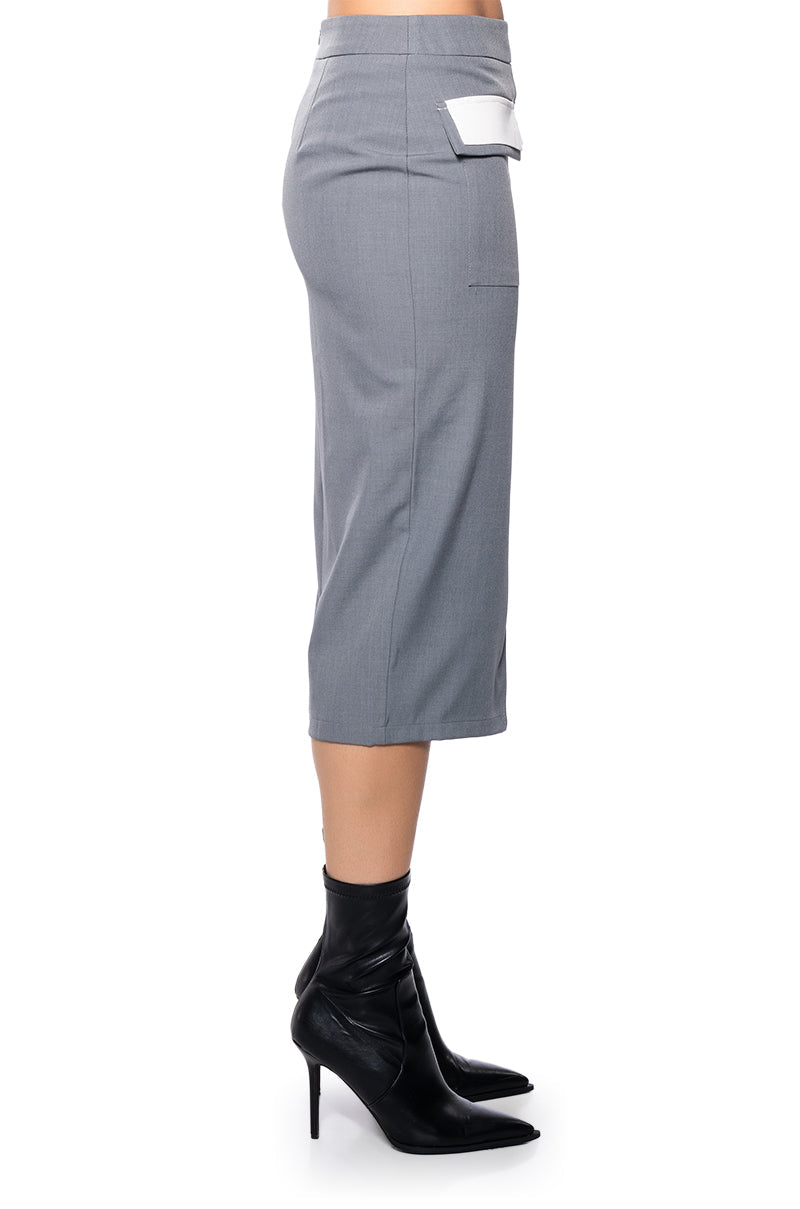 HALSEY MIDI PENCIL SKIRT