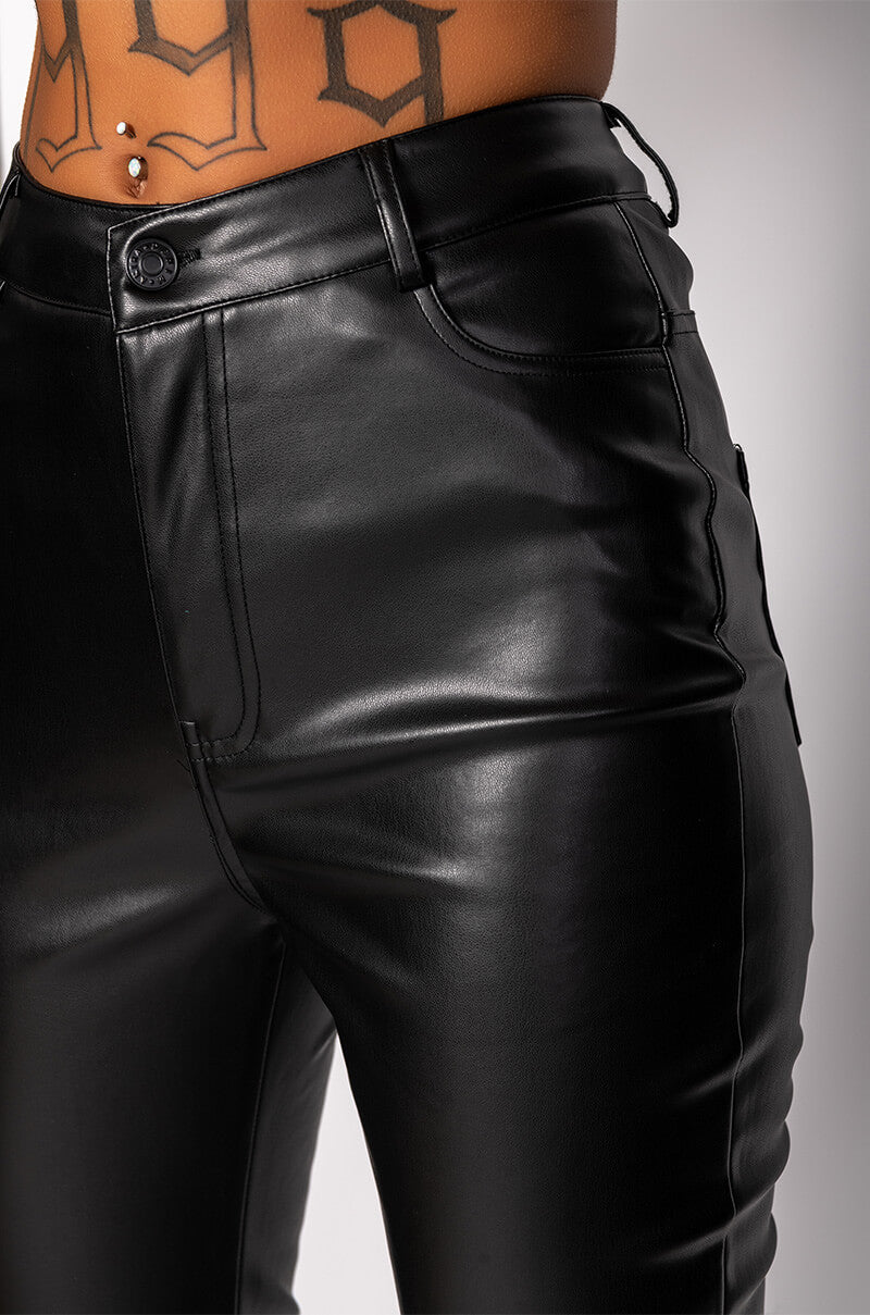 CALLIE FAUX LEATHER PANT