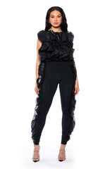 CAMELLIA RUFFLE BLOUSE