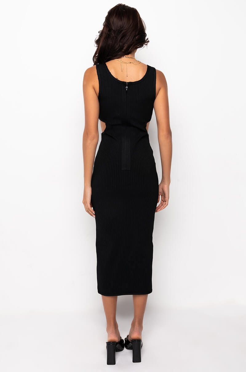CAN'T MISS ME BANDAGE MAXI DRESS WITH OPEN BACK