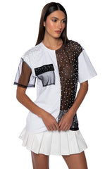 CARISSA SHORT SLEEVE MESH T-SHIRT