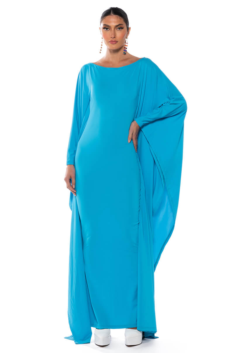 CATCH ME IN PARIS SLINKY MAXI DRESS