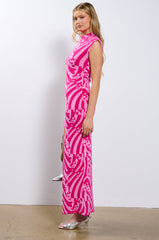 CAUGHT MY EYE MOCK NECK KNIT MIDI DRESS