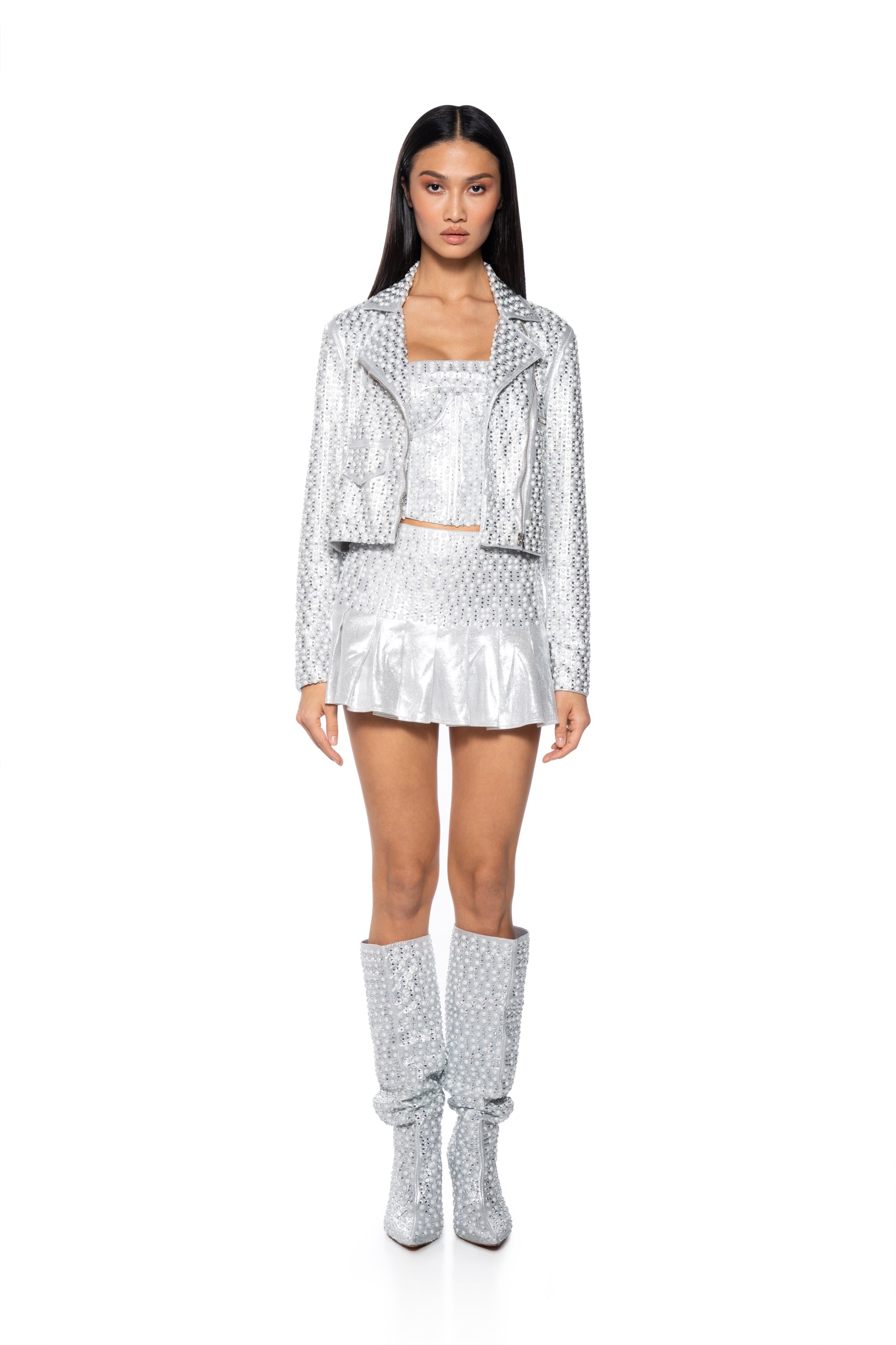 CELEBRATE ME EMBELLISHED TUBE TOP