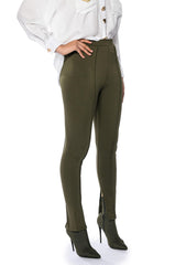 CELINE HIGH RISE SLIT PANT