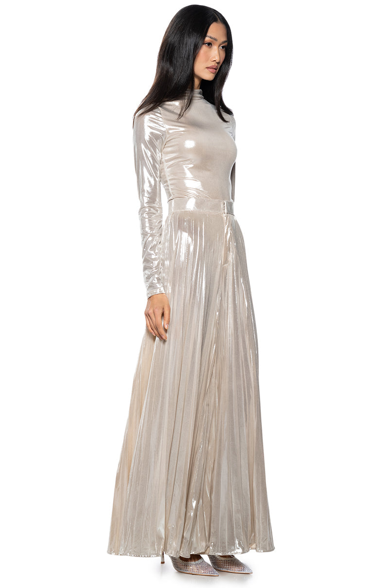 CHAMPAGNE POP PLEATED PANT