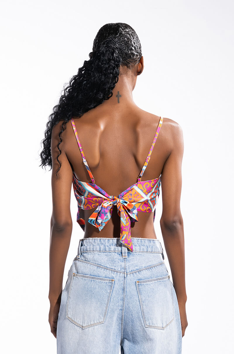 AVA SCARF TIE BACK BLOUSE
