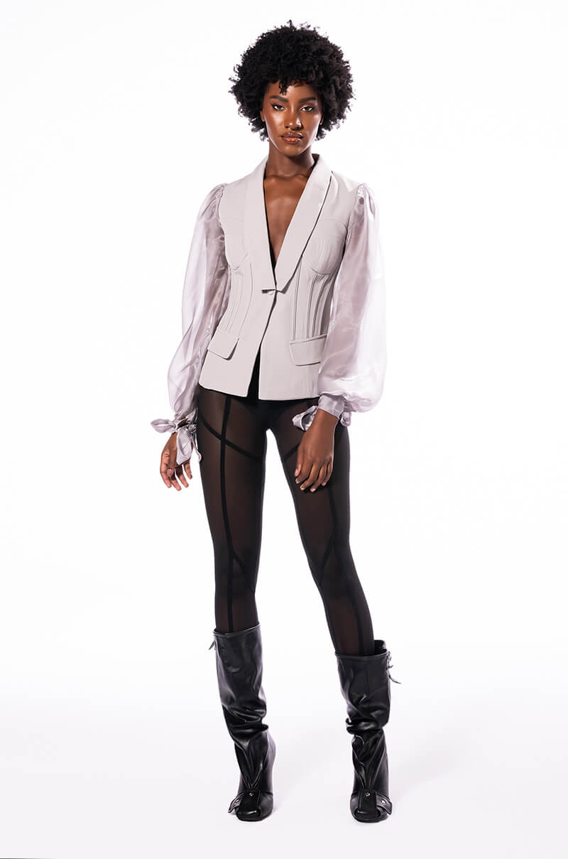 COME ALIVE SEAMED MESH LEGGING
