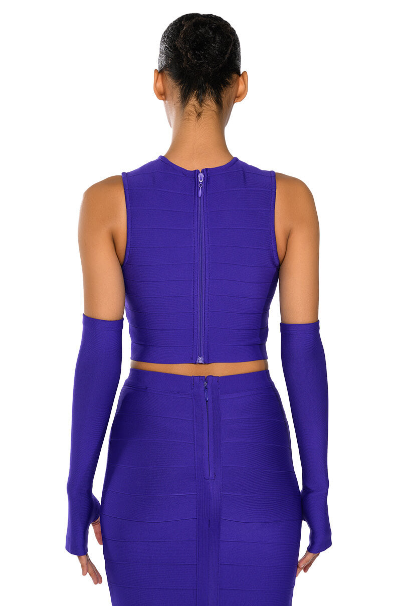 COULD ONLY DREAM STRUCTURED TANK AND MIDI SKIRT SET