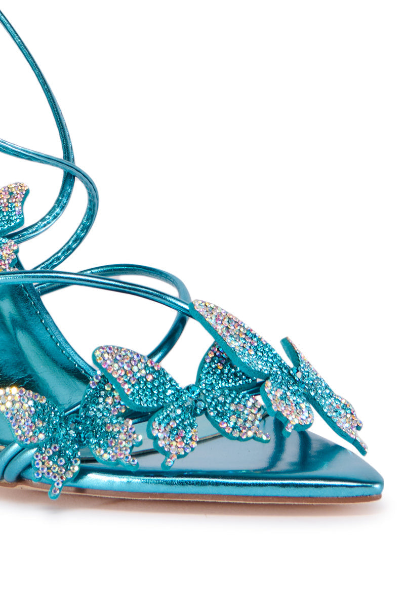 COUNTER BLUE BUTTERFLY SANDAL