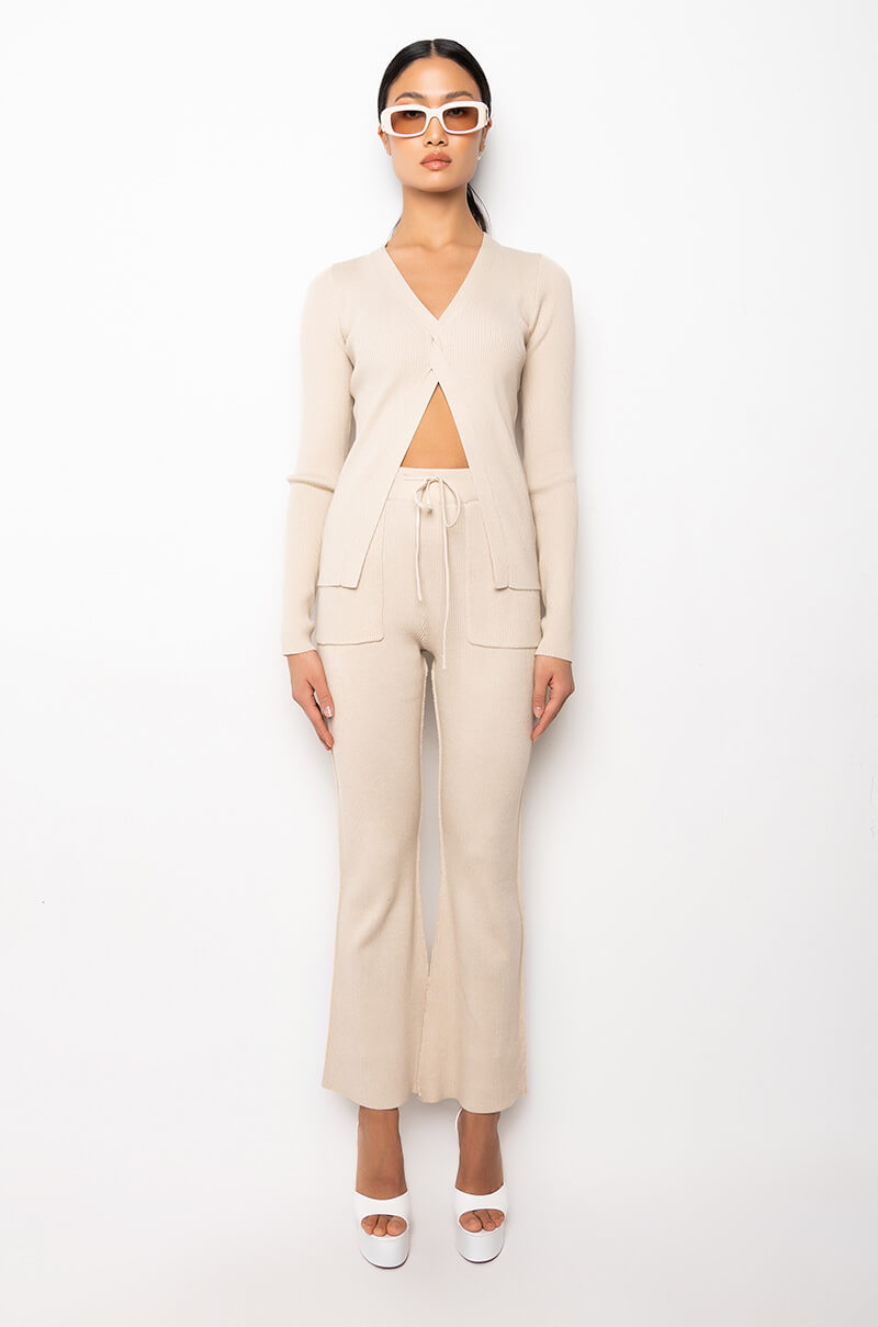 FRANCESCA KNIT FLARE LEGGING