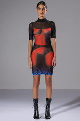 CURIOUS FOR ME SHORT SLEEVE MINI DRESS