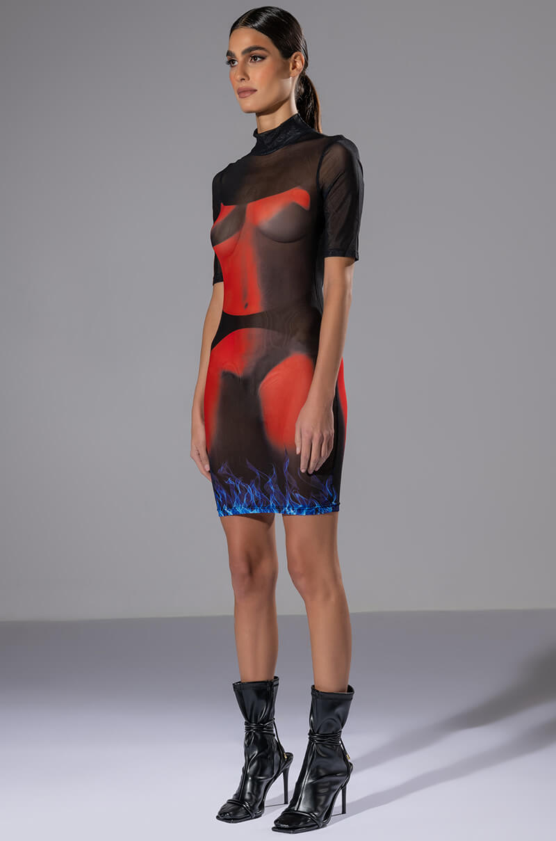 CURIOUS FOR ME SHORT SLEEVE MINI DRESS
