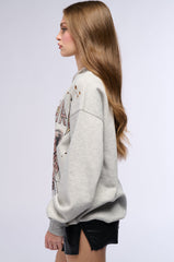 DEF LEPPARD ANNUAL LONG SLEEVE SWEATSHIRT DRESS