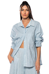 DENIMANIA RHINESTONE BUTTON DOWN