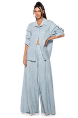 DENIMANIA RHINESTONE BUTTON DOWN
