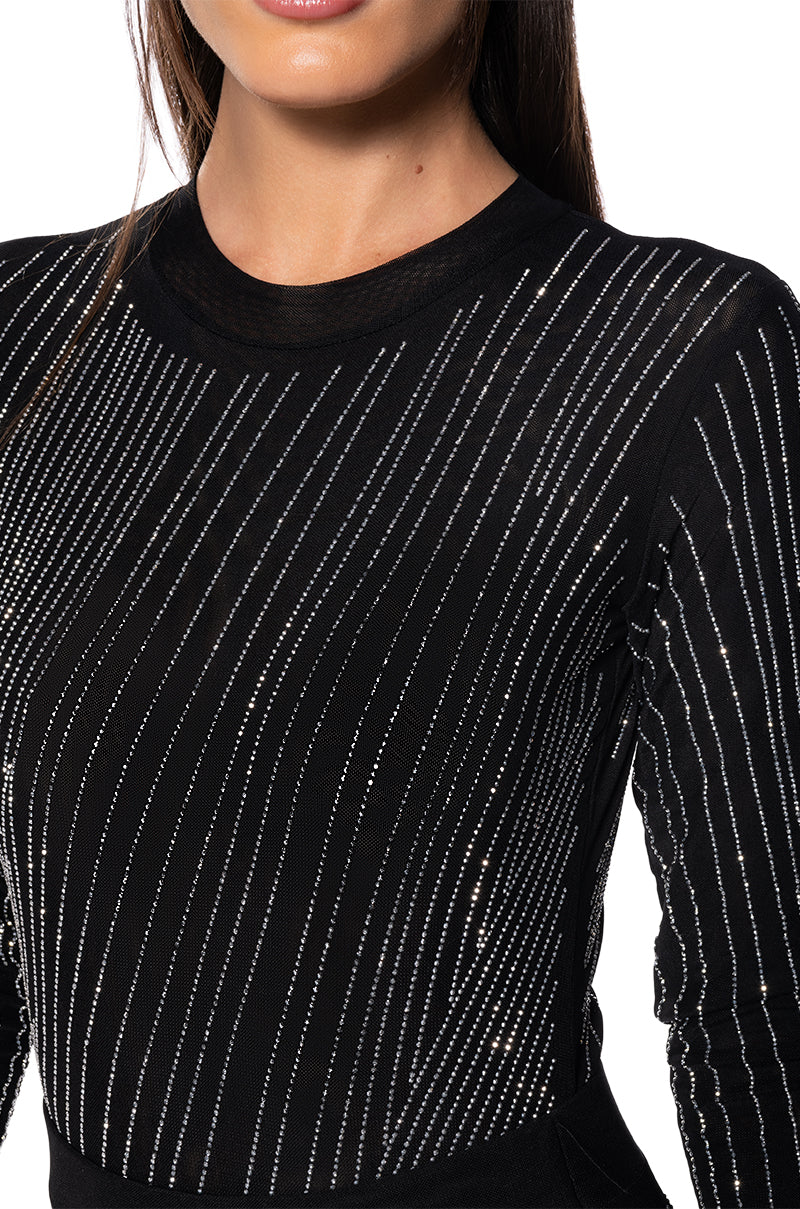 DIAMOND MESH BODYSUIT