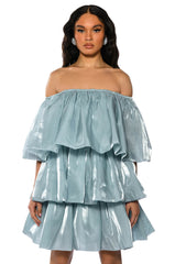 FAIRY DREAMS CHIFFON LAYERED MINI DRESS