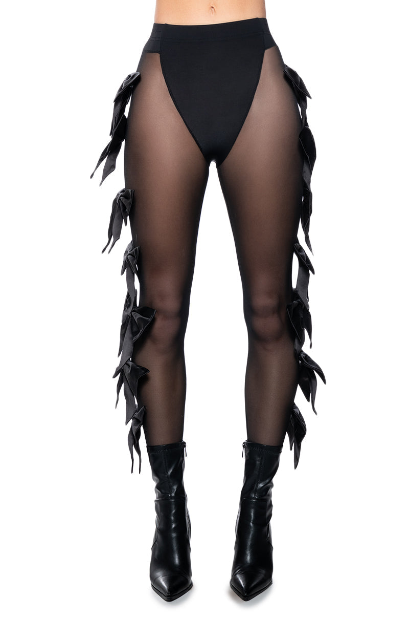 FEELING CUTE BOW LEGGING