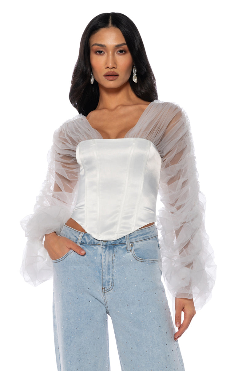 FIERY AND FIERCE LONG SLEEVE TOP