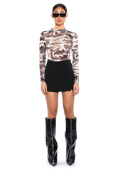 FIND ME CAMO MESH BODYSUIT