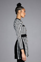 CATALINA KNIT FLARED SKIRT MINI DRESS