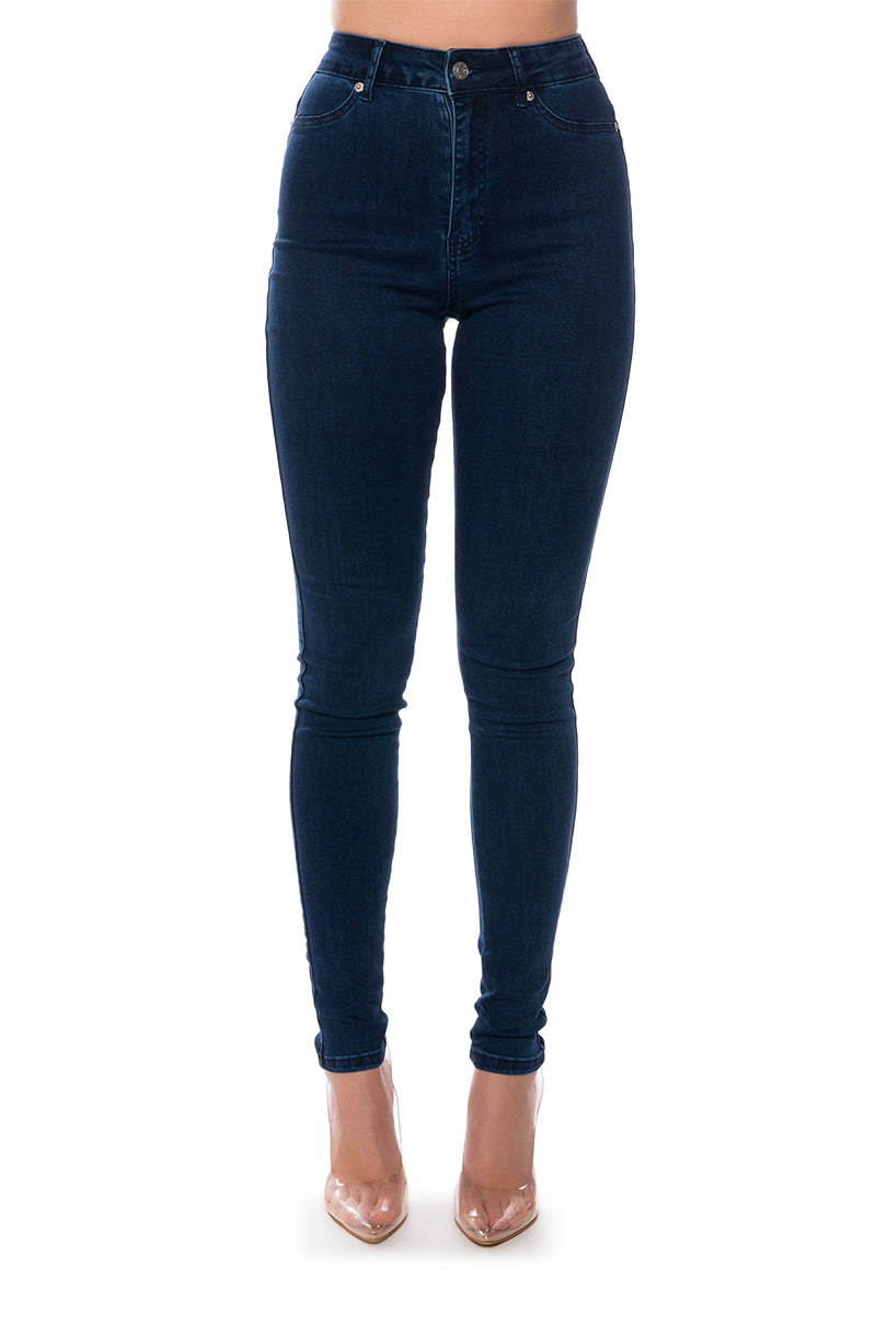 FLEX-FIT HIGH WAISTED SUPER STRETCHY SKINNY JEANS
