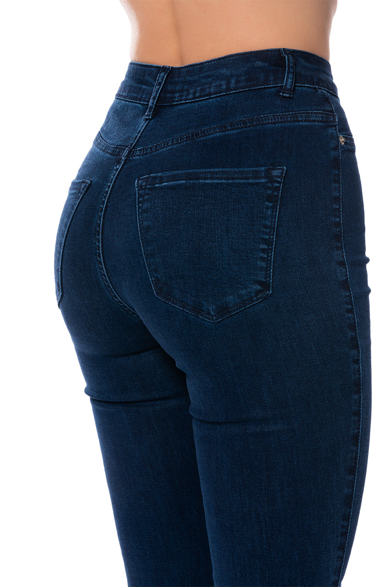 FLEX-FIT HIGH WAISTED SUPER STRETCHY SKINNY JEANS