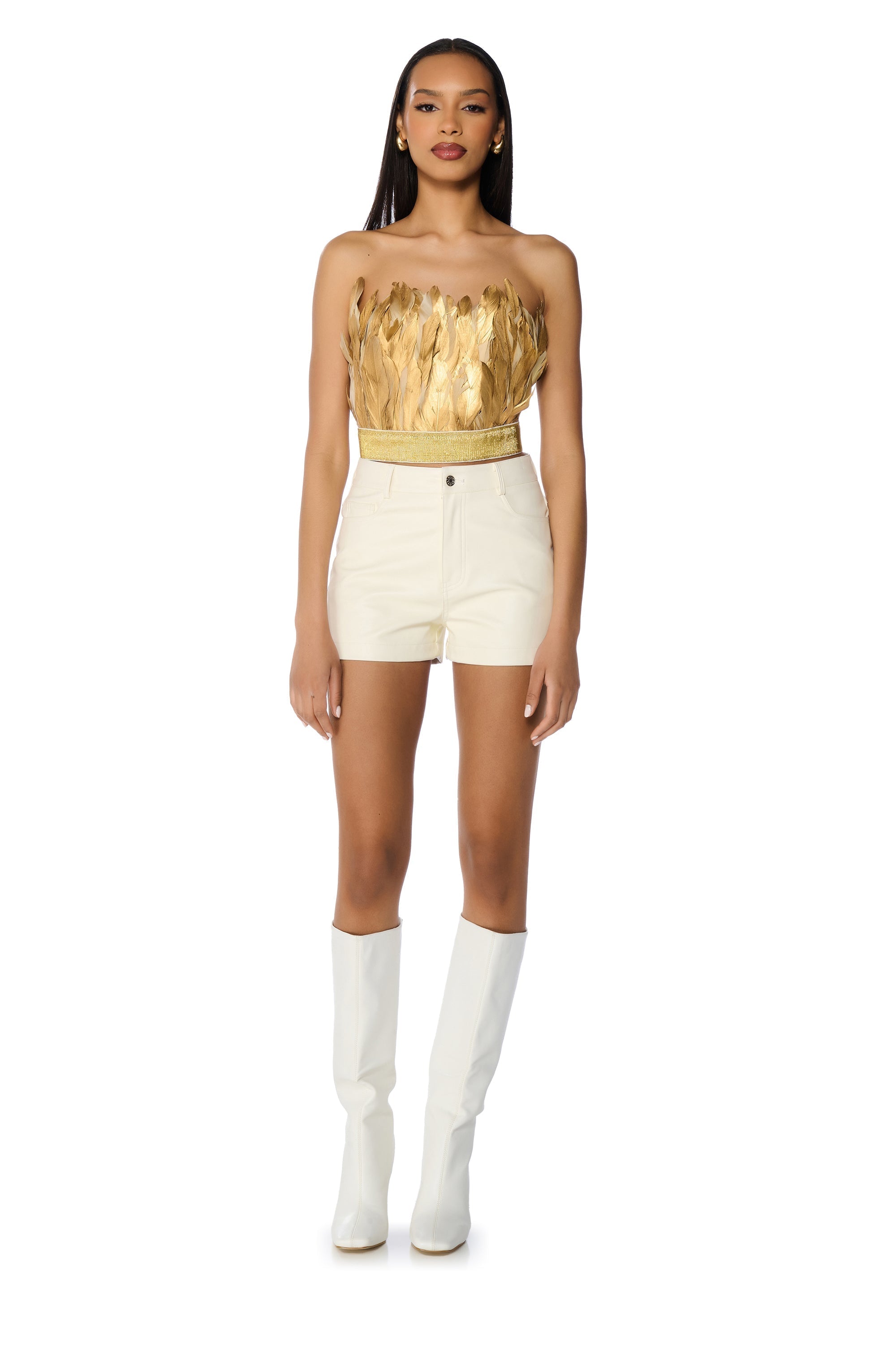 FLY AWAY FEATHER TUBE TOP