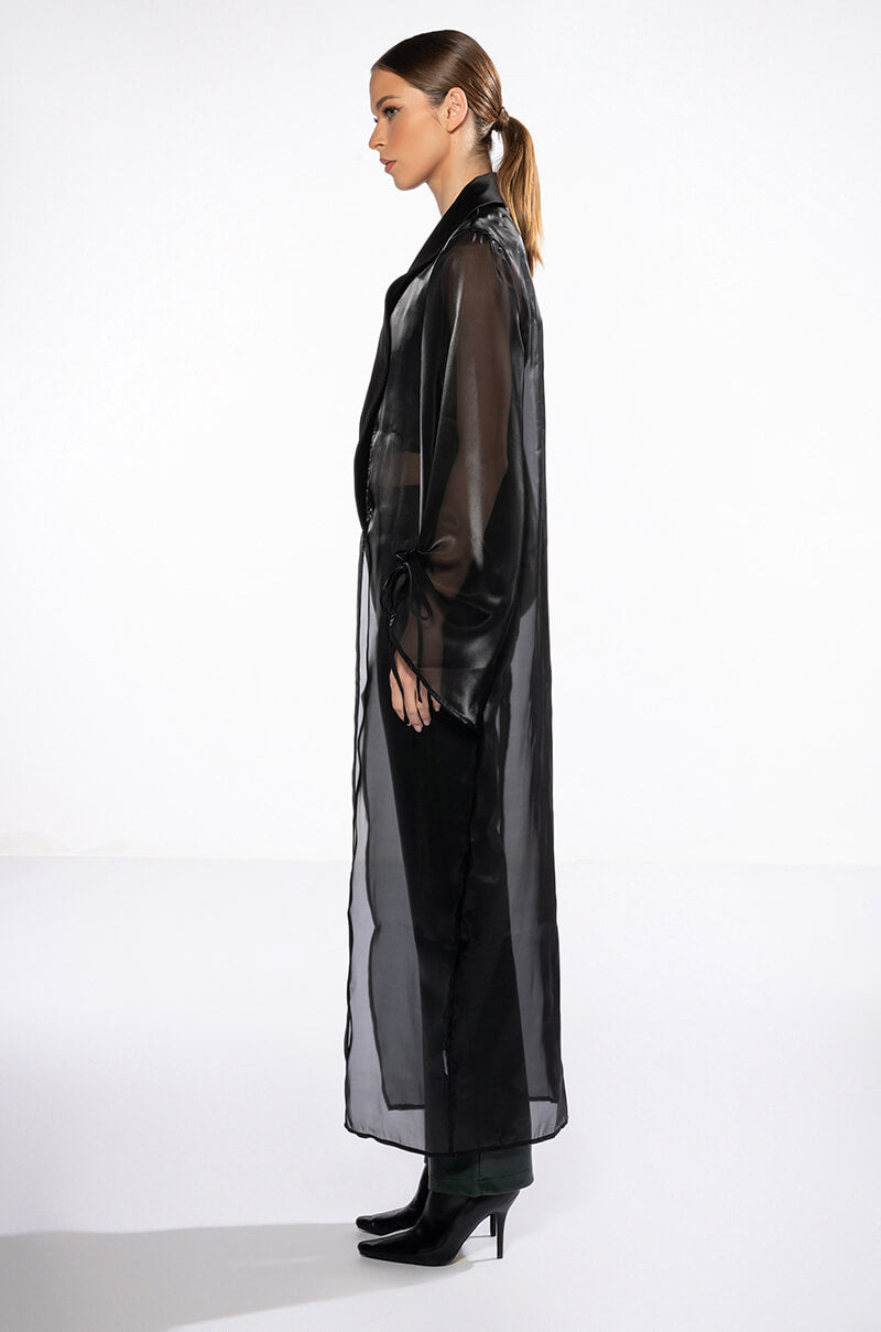 FOR ONCE MESH LONG DUSTER