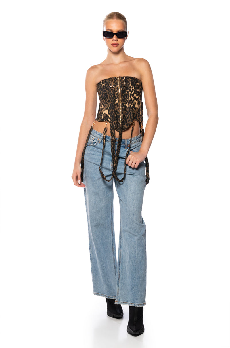 BAD BITCH CHEETAH CORSET