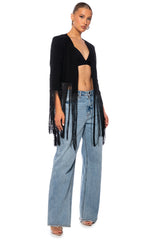 FRINGED UP BLAZER