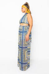 GET IN TO GROOVE PAISLEY MAXI DRESS