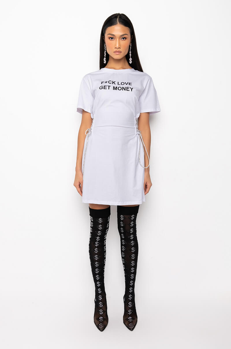 GET MONEY GRAPHIC T SHIRT DRESS
