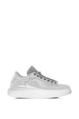 GLEAM TEAM METALLIC SNEAKER IN SILVER