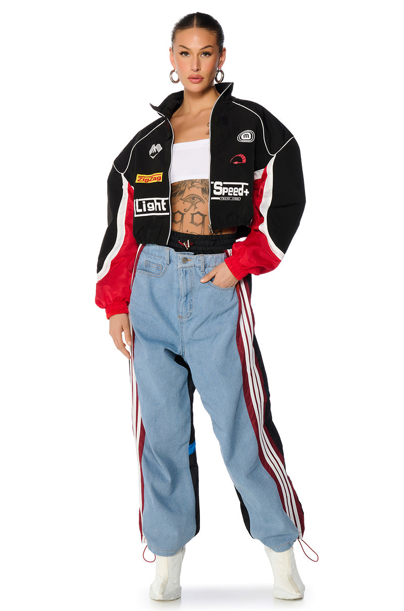 HAMILTON NYLON DENIM RACING PANT
