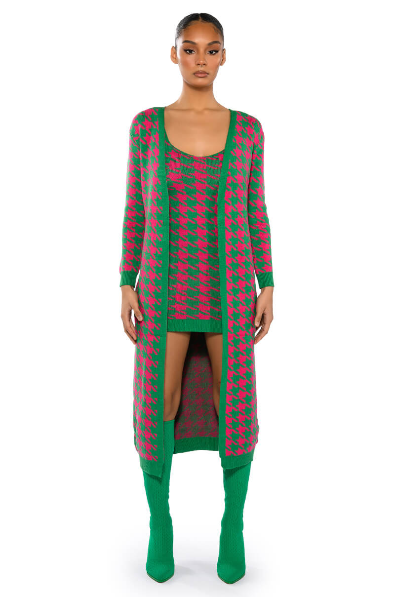 HIGHER LOVE KNIT MINI DRESS